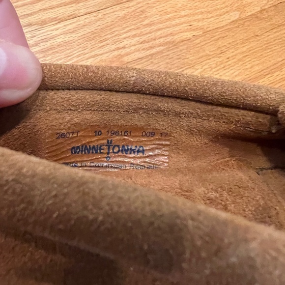 - Minnetonka THUNDERBIRD BEADED BROWN FRINGE Leather Moccasin - Picture 2 of 3